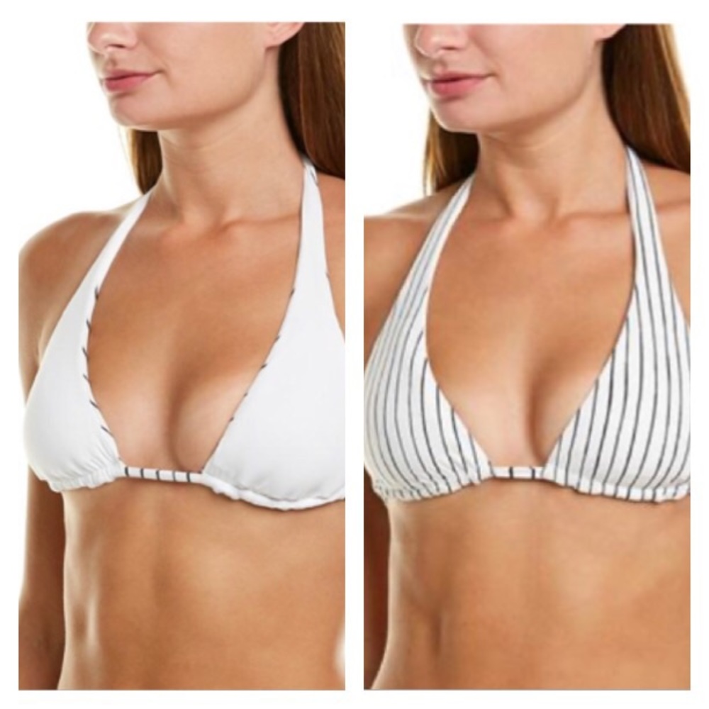 Vitamin A Talia bolero stripe reversible top